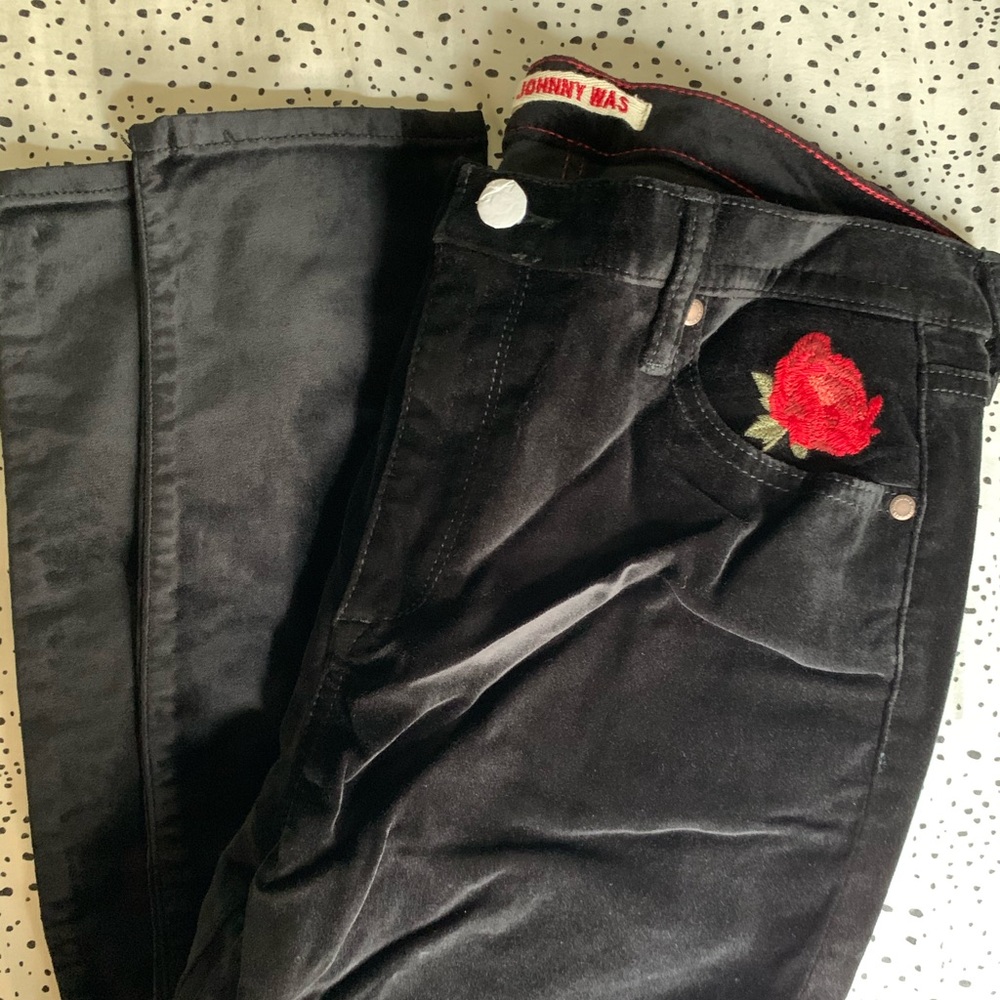 Johnny was velvet skinny jeans